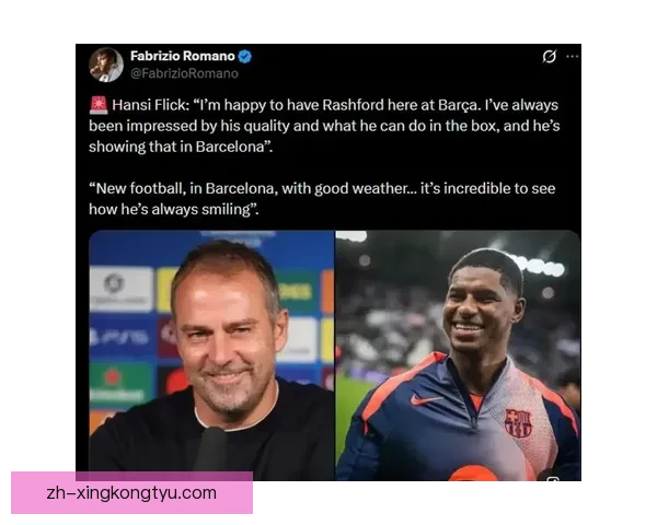 拉什福德态度佳巴萨或再租一年